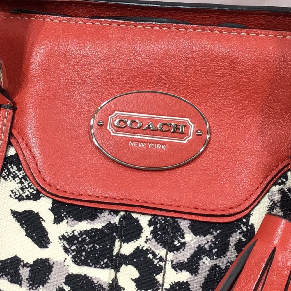 Coach Legacy Ocelot Candace leather satchel shoulder bag - Picture 4 of 14